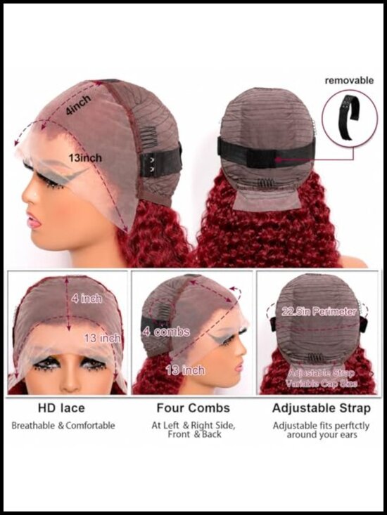 12 Inch Deep Wave Bob Wig Human Hair 13x4 Lace Front Transparent Swiss Lace Pre